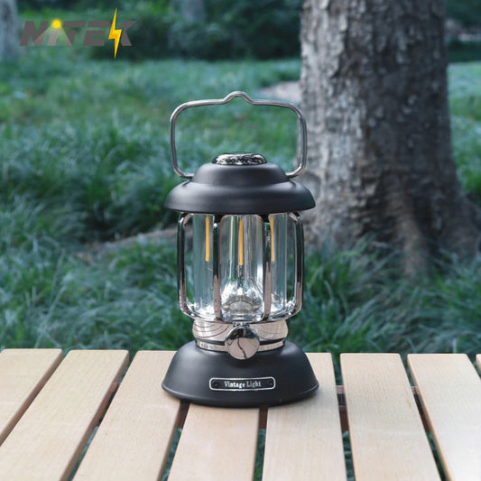 Retro Portable Camping Lantern 6000Mah Outdoor Kerosene Vintage Camp Lamp 3 Lighting Modes Tent Light for Hiking Climbing Yard