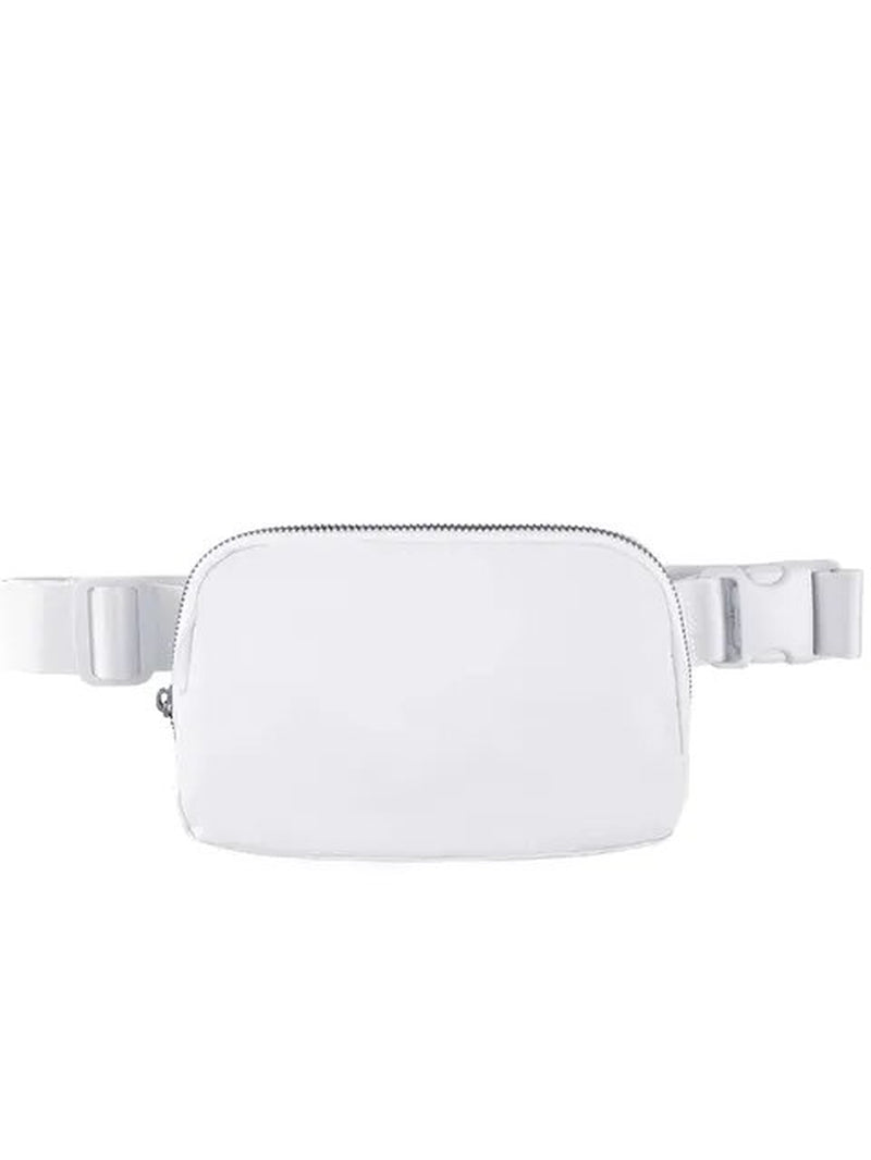 Minimalist Fanny Pack Outdoor Sports Belt Bag, Simple Nylon Chest Purse, Travel Running Fanny Pack for Women & Men